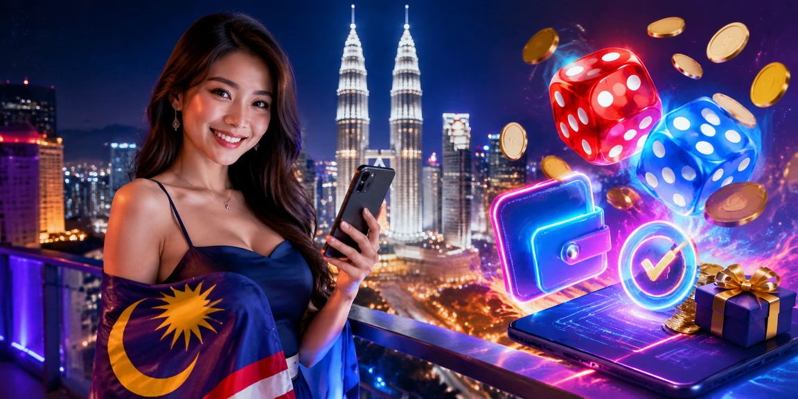 Suasana permainan dadu dan kasino dalam talian check4d dengan tema Malaysia di Kuala Lumpur